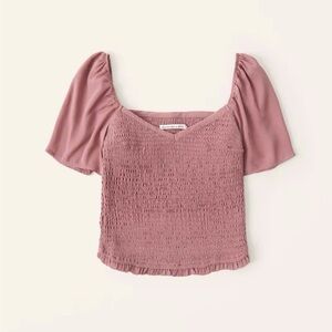 • Abercrombie & Fitch • Smocked Flutter Sleeve Blouse